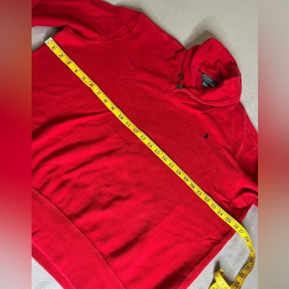 Vintage Polo Ralph Lauren Sweater red Pullover Mens Size XL - Picture 5 of 16